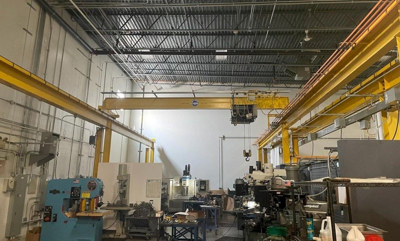 5 TON X 23'6" X 52' X 13' OMH SINGLE GIRDER OVERHEAD CRANE &amp; RUNWAY SYSTEM: YOBRO #26275