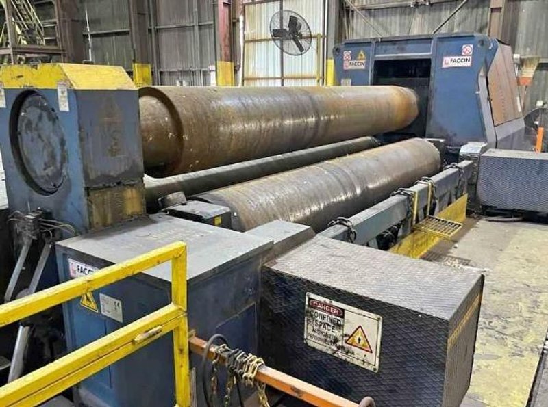13&#039; X 3&quot; FACCIN MODEL #HAV-4072 3-ROLL HYDRAULIC PLATE ROLL: STOCK 20498