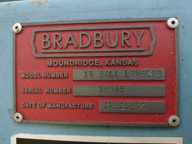 52&quot; x .030&quot; BRADBURY 5 HI 17 ROLL PRECISION LEVELER: STOCK# 4081