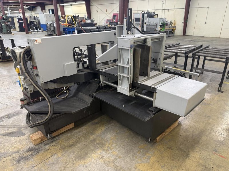 13″ X 18″ HYD-MECH S-20A Automatic Horizontal Band Saw, 2015 – Roller Tables, Very Clean
