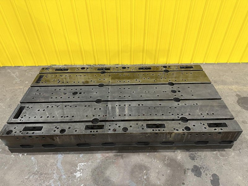 48&quot; X 92&quot; X 12&quot; T-SLOTTED LAYOUT RISER TABLE / FLOOR PLATE: STOCK #19754