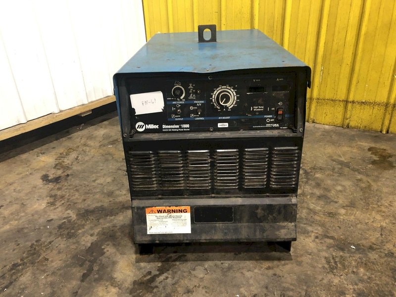 1000 AMP MILLER DIMENSION DC1000 SUBARC WELDER WITH TIG-ER COOLER: STOCK #17958