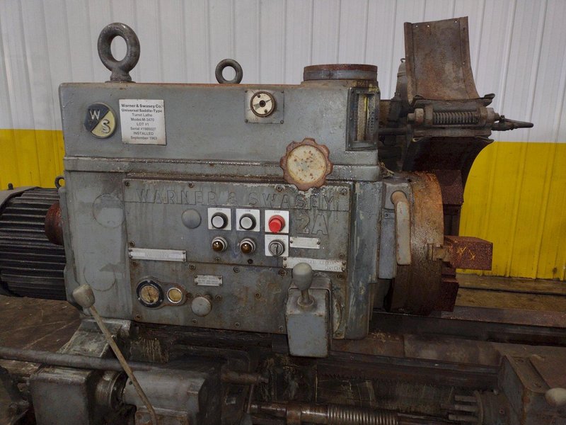 2A WARNER &amp; SWASEY MODEL 2A CROSS SLIDING TURRET LATHE: YOBRO #25009