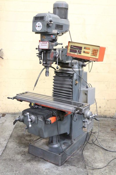 3 HP LAGUN MODEL FTV-1 VERTICAL MILL: STOCK #70255