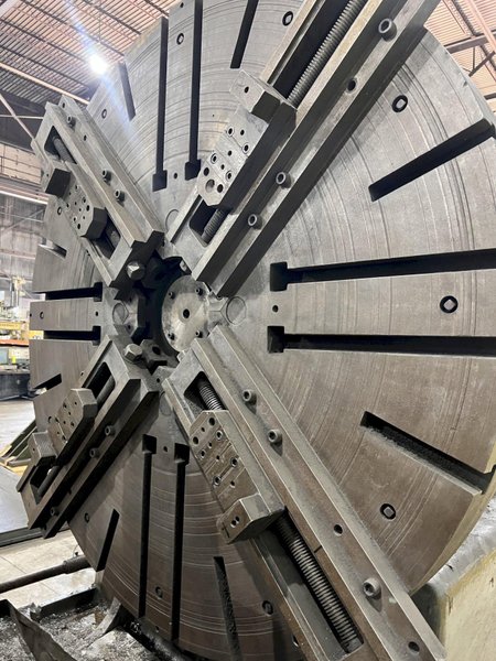 120&quot; SWING CRAVEN HEAVY DUTY FACING T-LATHE: STOCK #21007