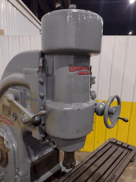 #3 KEARNEY &amp; TRECKER MILWAUKEE MODEL #3 VERTICAL MILLING MACHINE 64" x 13" x 10 HP: YOBRO #24458