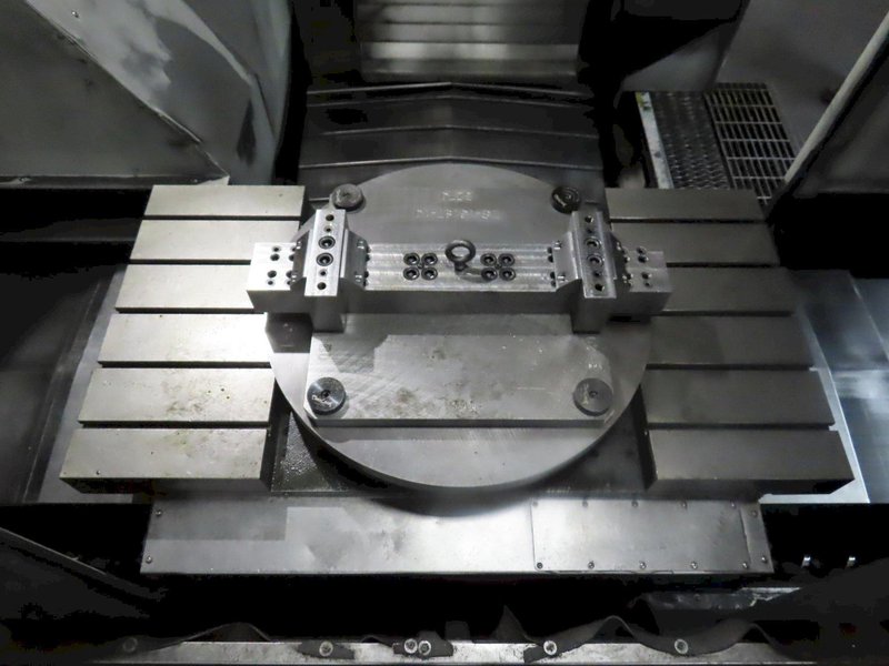 Haas EC-1600 CNC Horizontal Machining Center with Integrated 4th axis Rotary Table, 5th Axis Drive, Probing, and Thru-Spindle Coolant