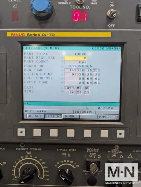 Honor Seiki VL-100C CNC Vertical Boring Mill, 2012