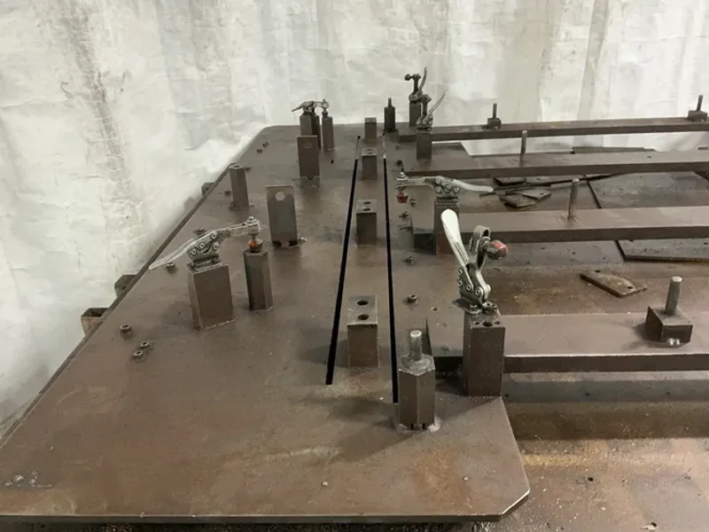 71” X 92” METAL TABLE