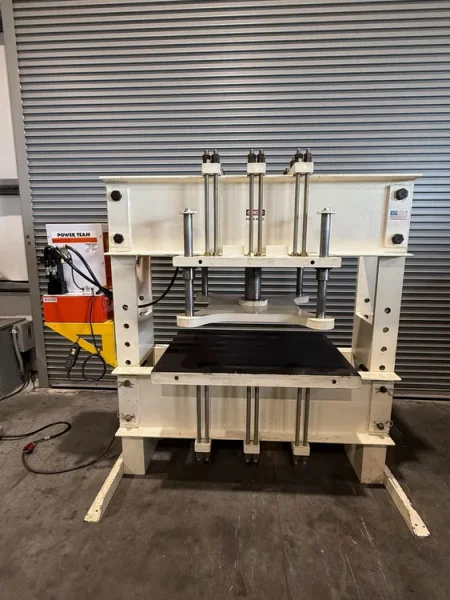 POWER TEAM 150 Ton Hydraulic H Frame Press 3 H.P. USA #7704