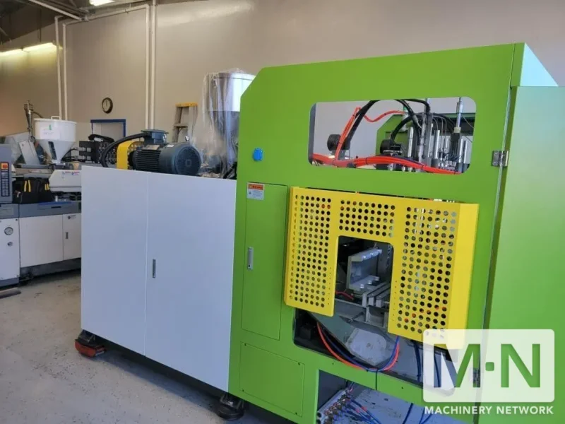 TRIPLE HEAD POWERJET PLASTIC MACHINERY MODEL EB25H65S3 CONTINUOUS EXTRUSION BLOW MOLDING MACHINE MFG 2022