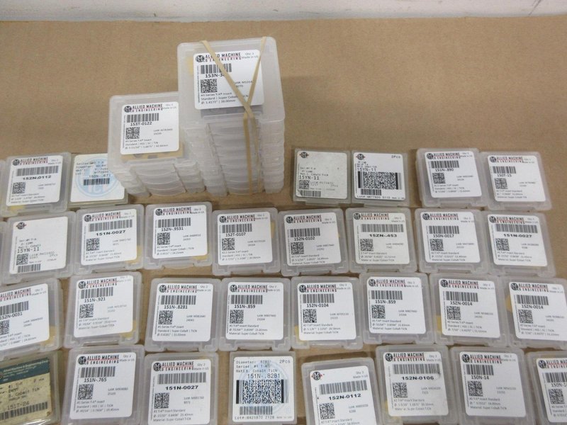 Acme | Allied Machine Drill Inserts, Many Sizes .433" - 1.6875" , Dozens of Inserts, Many Packages Contain 2 Inserts *** All New In Packaging ***- Auction Item