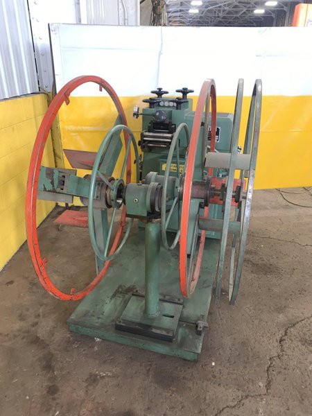 4.7&quot; X .040&quot; BRUDERER MODEL #12120B 19 ROLL PRECISION LEVELER &amp; DOUBLE END UNCOILER: STOCK 13024