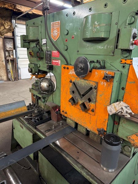 140 TON PEDDDINGHAUS MODEL #PEDDIMAX 110/140 HYDRAULIC IRONWORKER: STOCK #23285