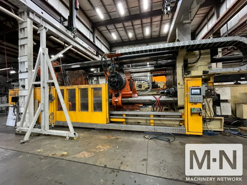 3150 TON 420 OZ HUSKY MODEL QTI3150RS155/155 QUADLOCK INJECTION MOLDING MACHINE MFG 2007