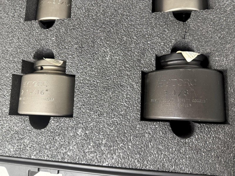 (8) 1-13/16&quot; to 3-1/8&quot; HYTORC 1&quot; HEX SOCKETS, FOR HYDRAULIC TORQUE WRENCH: YOBRO #24179