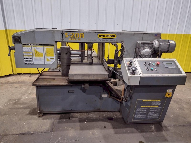 13" x 18" HYD-MECH MODEL #S-20A SERIES III SWIVEL AUTOMATIC HORIZONTAL BANDSAW: STOCK #22768