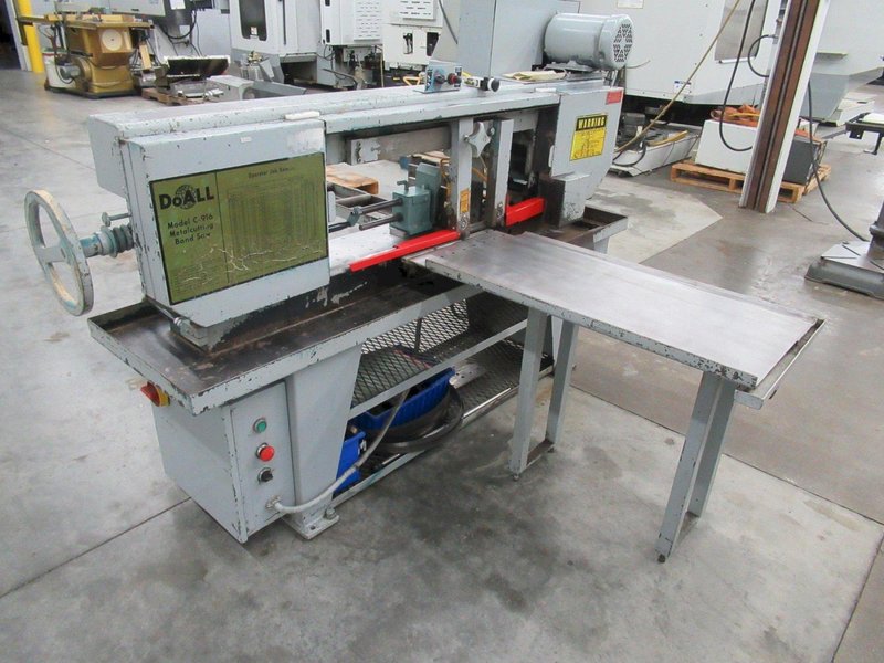 DoAll C-916 Horizontal Band Saw 9" x 16" Capacity, 1" Blade
