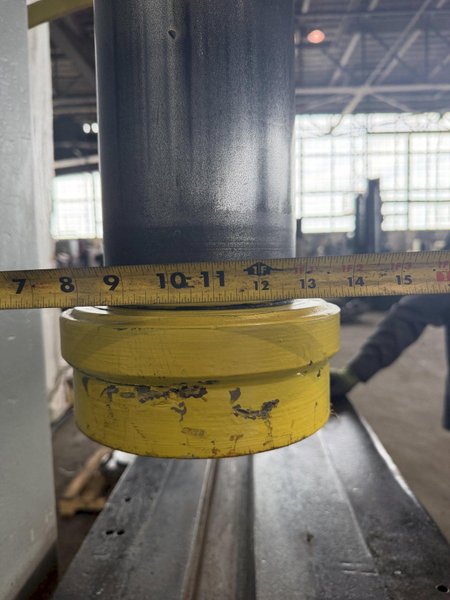100 TON EITEL C-FRAME HYDRAULIC STRAIGHTENING PRESS. STOCK # 0436326
