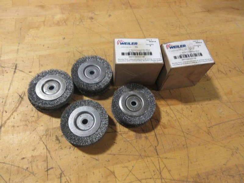 Weiler 3&quot; Narrow Crimped Wire Wheels  00214- Auction Item