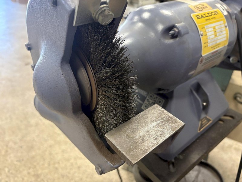 BALDOR Model 7306 Double End Wire Wheel Pedestal Grinder / Buffer
