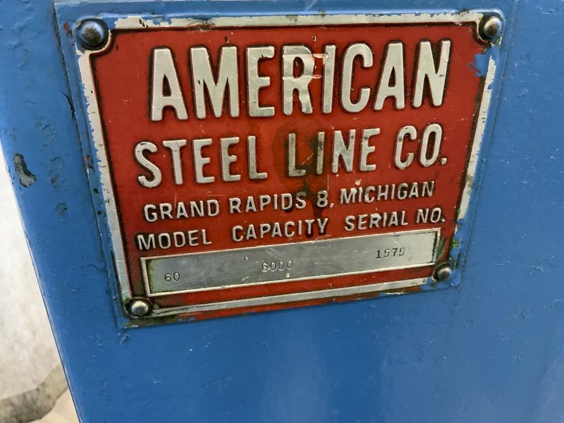 6000 LB AMERICAN STEEL LINE MODEL 60 POWERED COIL REEL: STOCK #81409