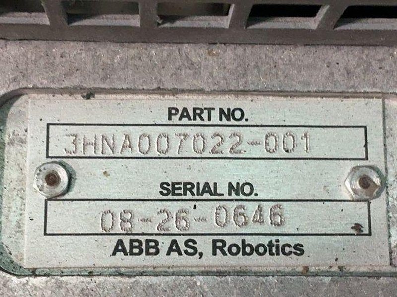 ABB Robotic Valve Controller - 3hna007022-001