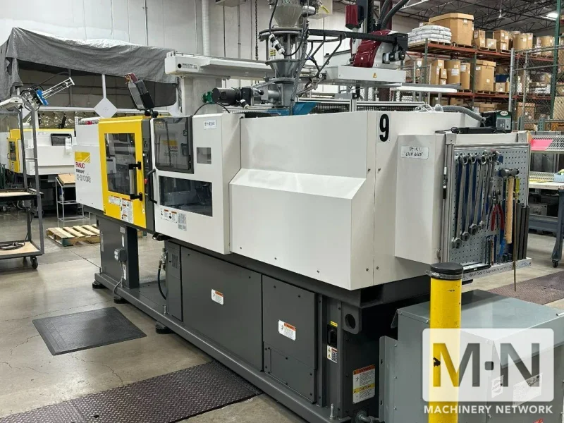 138 TON 1.9 OZ MILACRON FANUC ROBOSHOT MODEL S-110iB INJECTION MOLDING MACHINE MFG 2021