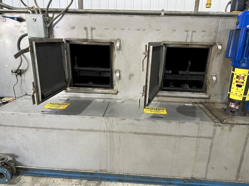 18&quot; X 15&quot; H X 4 STAGE CONTINENTAL EQUIPMENT CORP GAS HEAT STAINLESS STEEL CONVEYOR WASHER, NEW IN 2010: STOCK #21908