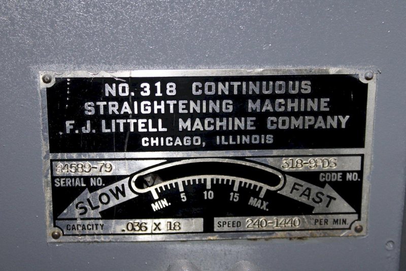 18&quot; x .036&quot; LITTELL STRAIGHTENER