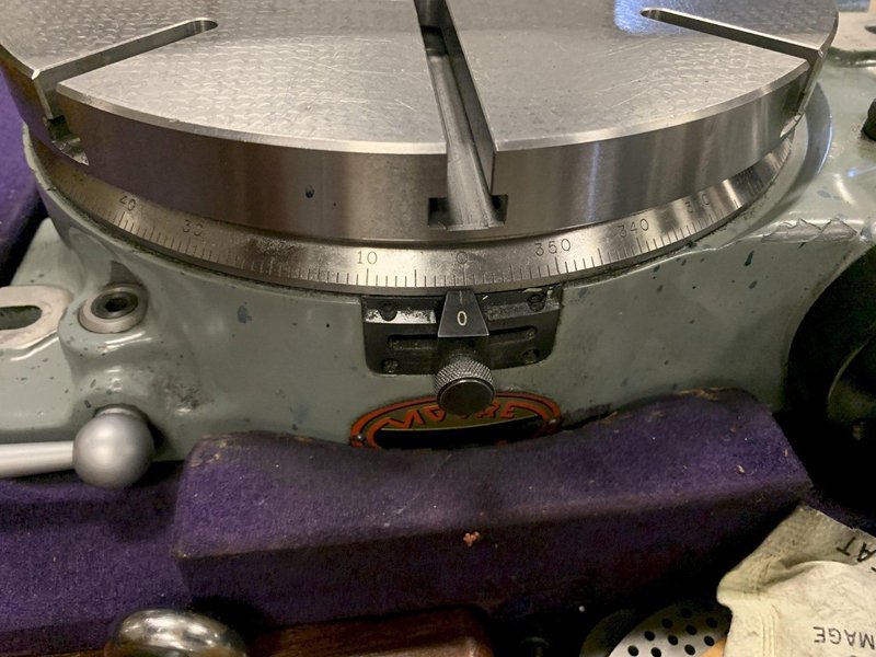 11&quot; Moore Precision Horizontal / Vertical Manual Rotary Table, S/N SRT-461.