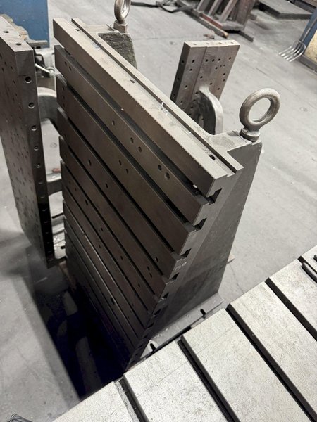 24" WIDE X 46" TALL X 24" DEEP T-SLOTTED ANGLE PLATE SET. STOCK # 0222526