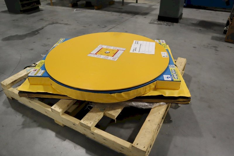 Roto-Max RTMX-30 Hydraulic Lift Rotating Roller Table, with Foot Control and Safety Skirting (New In 2026)  ***Looks Unused***- Auction Item