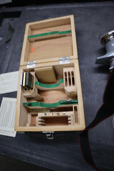 Newage Portable Hardness Tester with Standards in Wood Case- Auction Item