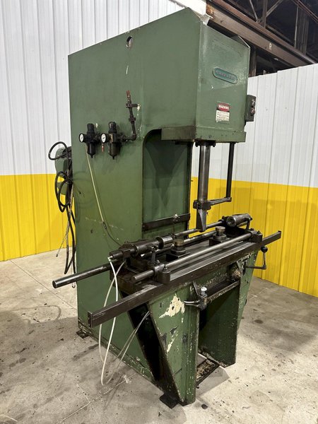 12 TON GREENERD MODEL #HCS-12-8 HYDRAULIC C-FRAME STRAIGHTENING PRESS: STOCK #20683