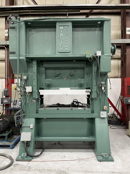 250 ton Minster E2-250-60 Hevi-stamper - Used High Speed Mechanical Metal Stamping Lamination Press For Sale