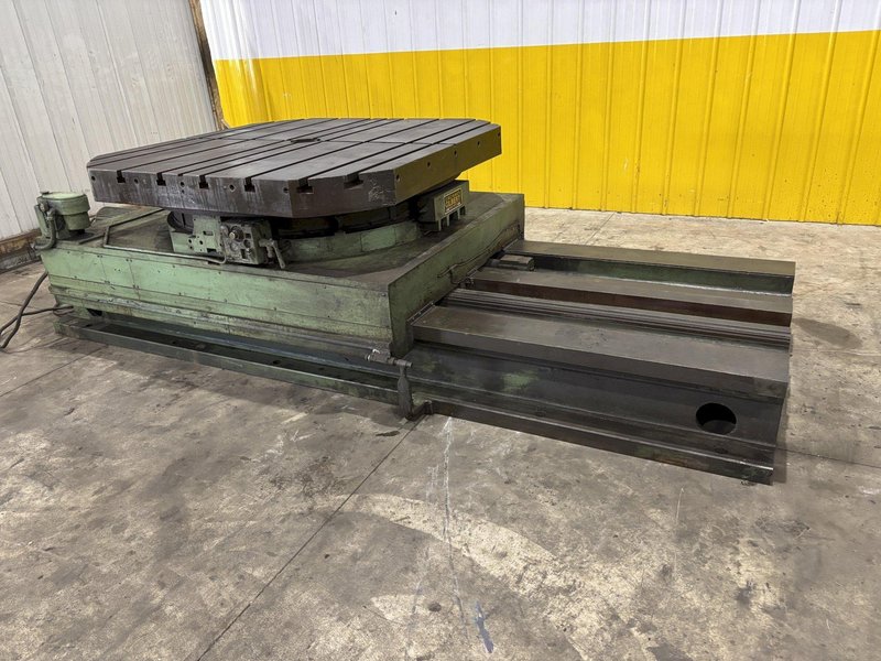 60&quot; X 60&quot; CINCINNATI GILBERT ROTARY TABLE W/ 60&quot; POWER TRAVEL: STOCK #23585
