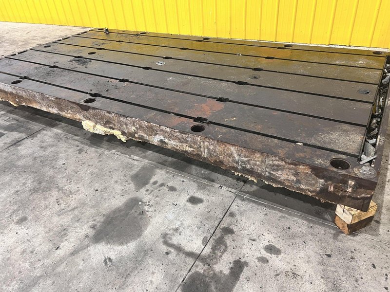 6&#039; X 12&#039; BAY CAST T-SLOT STEEL FLOOR PLATE / LAYOUT TABLE: STOCK #21664