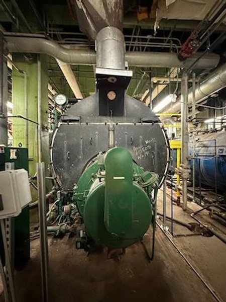 250 HP Johnston PFTA-250-4LG-15S Low Pressure Steam Boiler, 1992