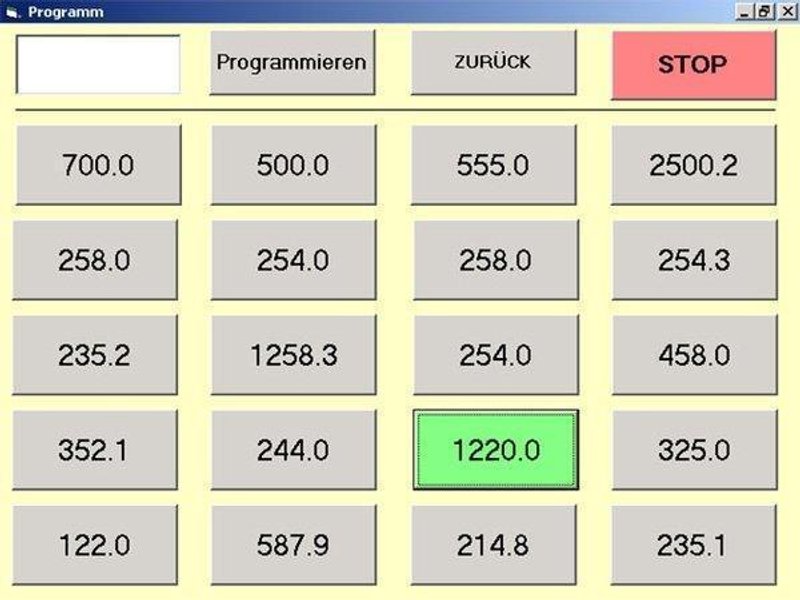 Hecht Electronic Length stop CNC 2500 mm
