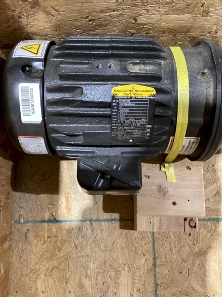 GRUNDFOS CRN19AFGJ-C-E PUMP W/ BALDOR 84Z04053 SUPER-E MOTOR USED