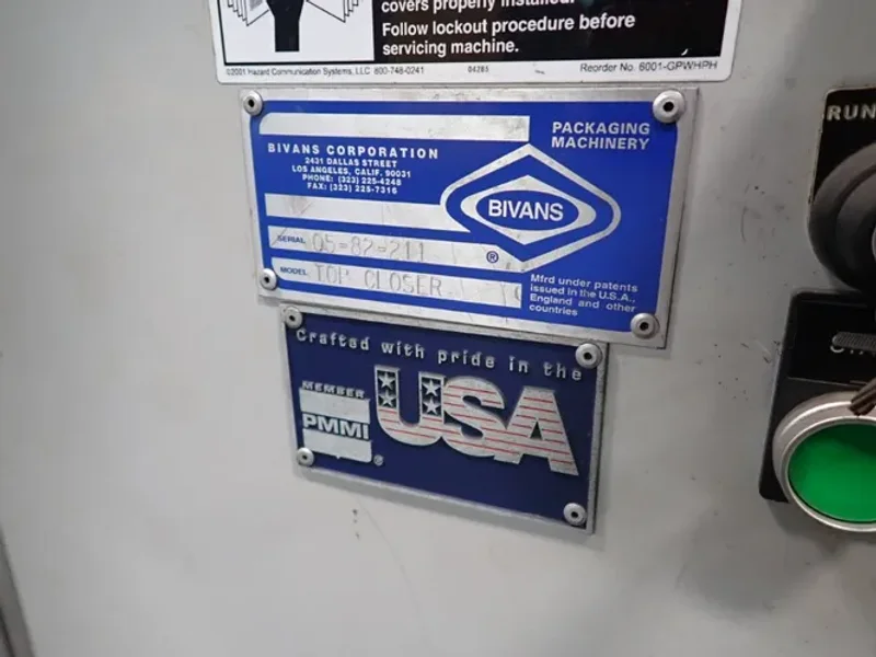 MASIPACK / BIVANS BOX ERECTOR / PACKAGING SYSTEM  -  MXCP-16 / CONVEY-O-MAT / TOP CLOSER