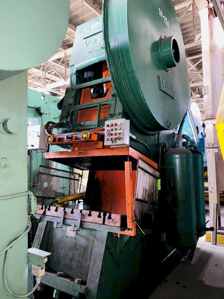 250 TON VERSON 12 F OBG INCLINED GAP FRAME PRESS. STOCK # 0507719