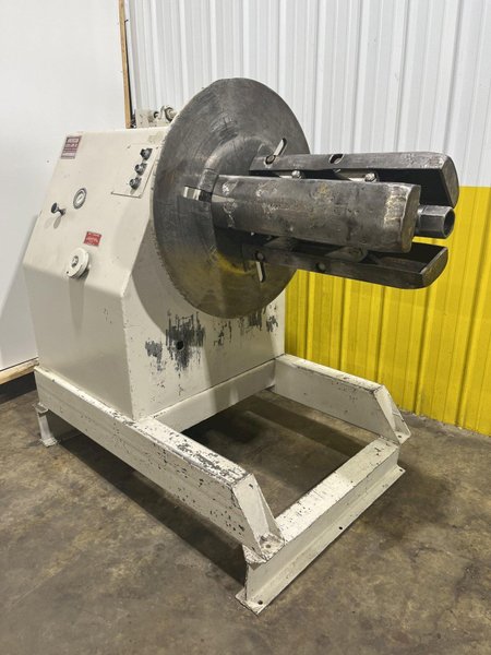 6,000 LB X 28&quot; AMERICAN STEEL LINE MODEL #1000 MOTORIZED COIL REEL UNCOILER: STOCK # 3495