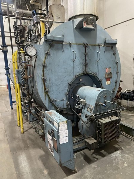 300 Hp. Superior High Pressure Steam Boiler, 150 psi, 1995 – 12.6 MBH Gordon Piatt Burner, Blowdown Separator