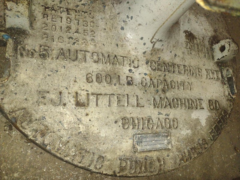 800 LBS LITTELL MOTORIZED UNCOILER COIL REEL: YOBRO #24303