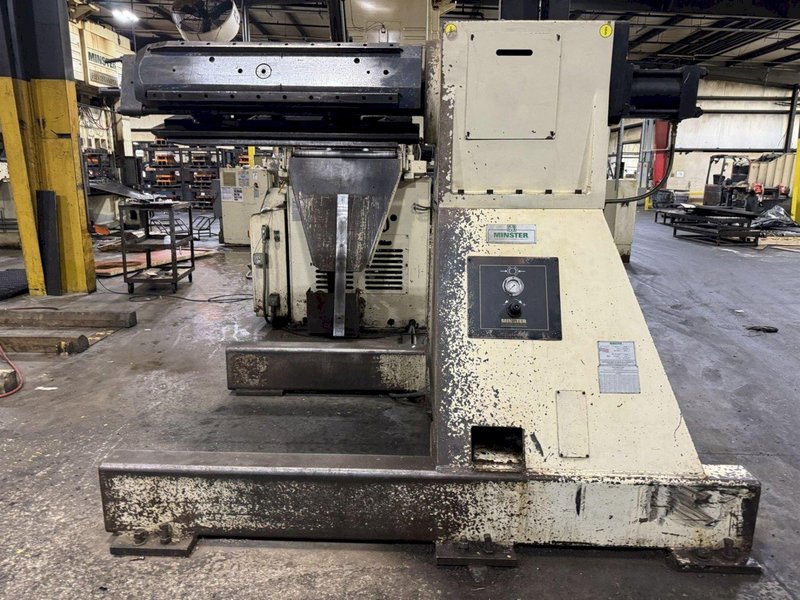 24,000 lbs. x 32&quot; Width Minster Coil Reel and Minster Powered Straightener,  Model#MRH20-38S &amp; MSH30-32-7, Year 2007