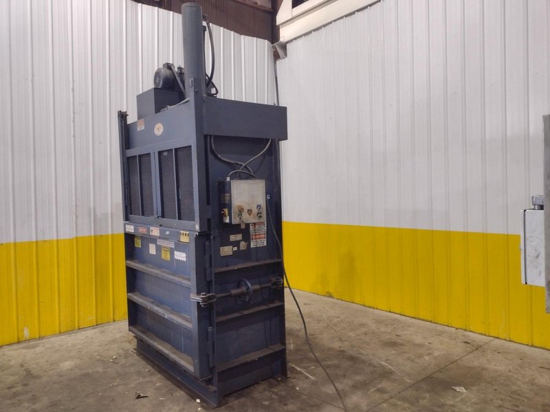 2001 J.V. MFG INC CRAM-A-LOT MODEL #DHR-60-LU VERTICAL CARDBOARD BALER: YOBRO #25051