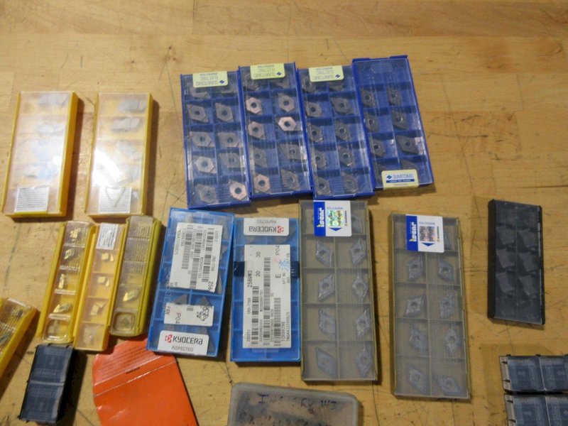 Carbide Inserts &amp; Endmills + HSS Taps - Auction Item