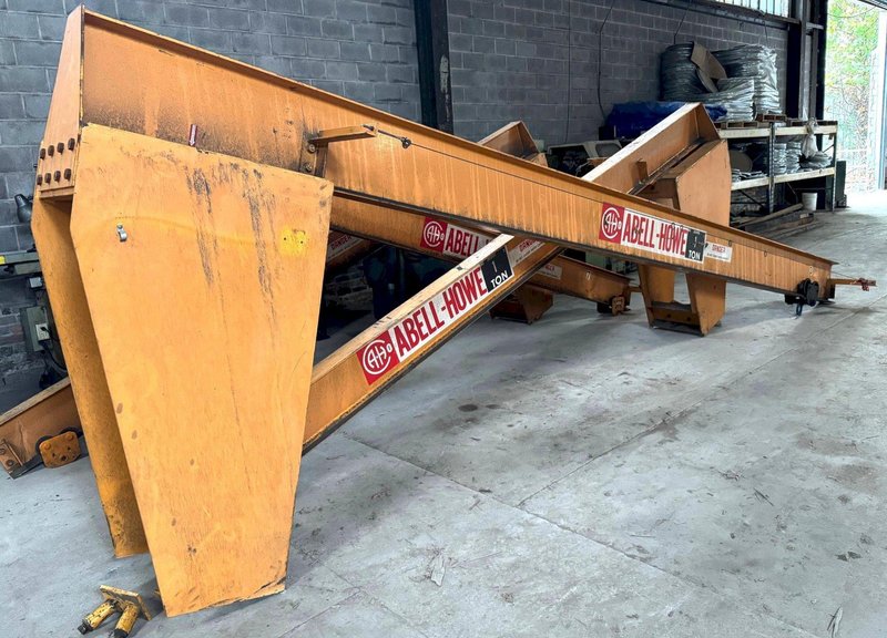 1 Ton Abell-Howe Jib Crane, Floor Mount, 360 Degree, 12&#039; Under, 18&#039; Span